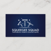 Koele reiniging van ramen visitekaartje (Voorkant)