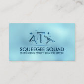 Koele reiniging van ramen visitekaartje (Voorkant)
