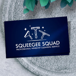 Koele reiniging van ramen visitekaartje