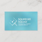 Koele reiniging van ramen visitekaartje (Voorkant)