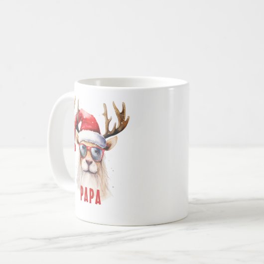 Koele rendier gepersonaliseerde vakantie Mok (Voorkant links)