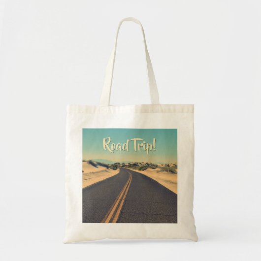 Koele retro dagtocht brede open weg  snelweg tote bag (Voorkant)