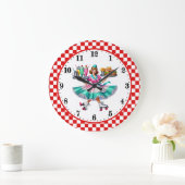 Koele Retro diner jaren 50 server Grote Klok (Huis)