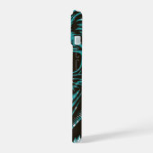 Koele Retro Kat met Zonnebril iPhone 15 Case (Linkerkant)