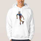 Koele Retro Rollerblading Inline Skater Hoodie (Voorkant)
