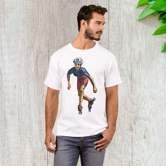 Koele Retro Rollerblading Inline Skater T-shirt