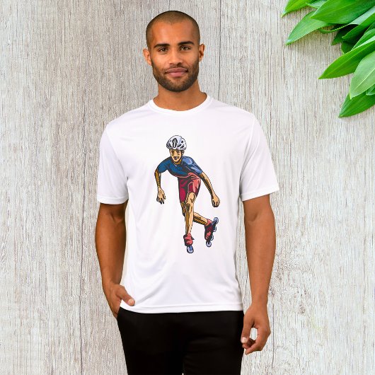 Koele Retro Rollerblading Inline Skater T-shirt