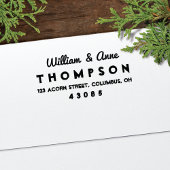 Koele Retro Type Retroadres Zelfinkt Stempel