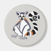 Koele ringstaartLEMUR - Primaat - Madagaskar Magneet (Voorkant)