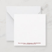 Koele Ringstaartpoot - Bedreigd dier - Primaat Notitiekaartje (Achterkant)