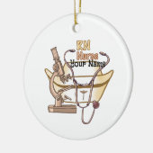 Koele RN-verpleegster Keramisch Ornament (Links)