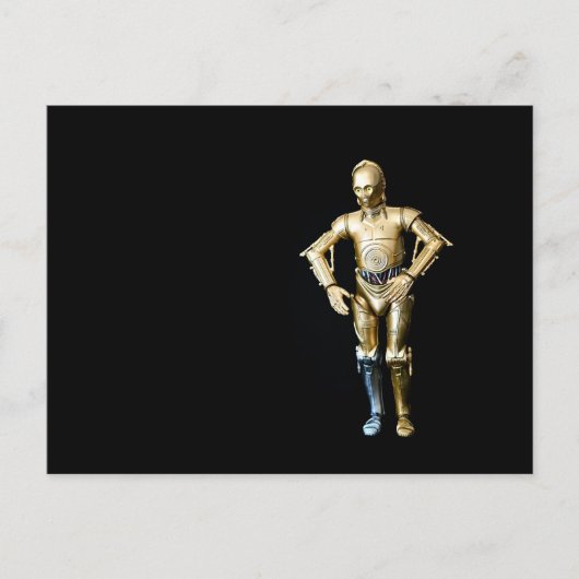 Koele robot speelgoed fotografie feestdagenkaart (Voorkant)