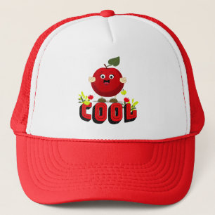 Koele rode appel trucker pet