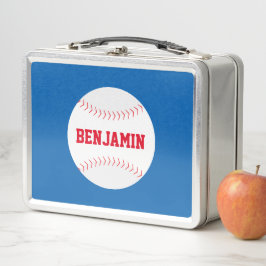 Koele rode honkbal lunchbox