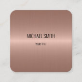 Koele Roestvrij staal Metaal Kijk #3 Vierkante Visitekaartje (Voorkant)