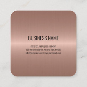 Koele Roestvrij staal Metaal Kijk #3 Vierkante Visitekaartje