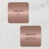 Koele Roestvrij staal Metaal Kijk #3 Vierkante Visitekaartje (Voorkant / Achterkant)