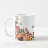 Koele romantische bloemenbruidsmeisje mok (Links)