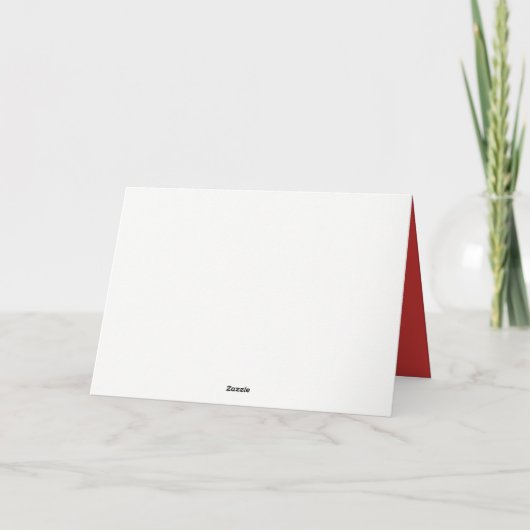 Koele Rood van de Horoscoop van de Astrologie van Feestdagen Kaart (Achterkant)