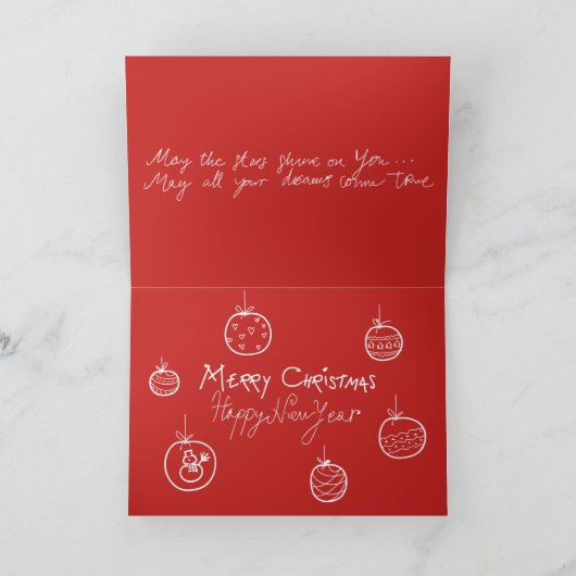 Koele Rood van de Horoscoop van de Astrologie van Feestdagen Kaart (Binnen)