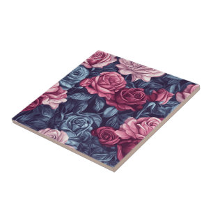 Koele  Roos keramische Tegels voor indoor floori Tegeltje