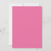 Koele Roze Flamingo Zomer Groet Kaart (Achterkant)