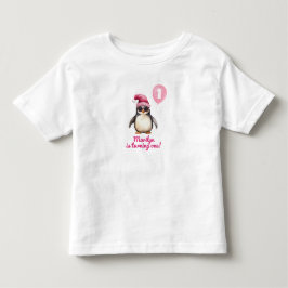 Koele Roze Winter Pinguïn Kinder Shirts