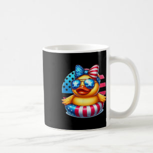 Koele Rubber Eend Usa Vlag Cute Duckie 4 juli  Koffiemok