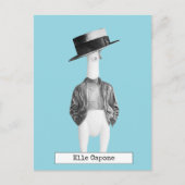 Koele Rubberen Kip Postkaart (Voorkant)