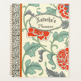 Koele rustieke japanse rode bloemen Boho  Planner