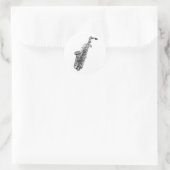 Koele saxofoon sticker (Tas)