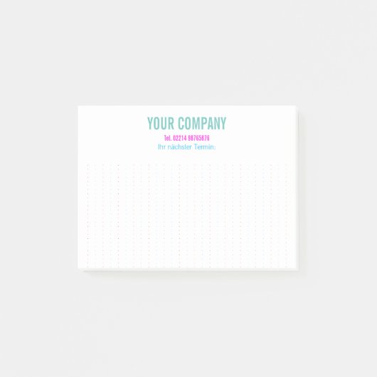 Koele schaduwnaam kleurrijke noten post-it® notes (Voorkant)