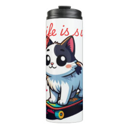 Koele Schattigee Cat Thermal Tumbler Thermosbeker