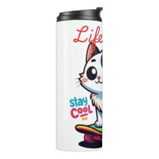 Koele Schattigee Cat Thermal Tumbler Thermosbeker