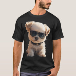 Koele, Schattigee en pluizige puppy T-shirt