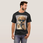 Koele, Schattigee en zorgeloze hond T-shirt (Voorkant volledig)