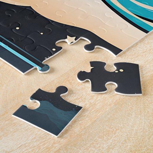 Koele Schattigee Pinguïn Kawaii Legpuzzel (Zijkant)