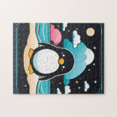 Koele Schattigee Pinguïn Kawaii Legpuzzel (Horizontaal)