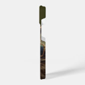 Koele Schattigee wasbeer in Glazen Dierlijke Humor iPhone Hoesje (Linkerkant)