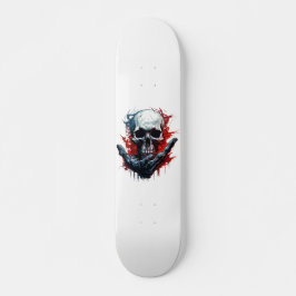 Koele schedel gotisch persoonlijk skateboard