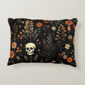 Koele schedel Halloween Patroon Accent Kussen (Achterkant)