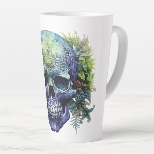 💀 Koele Schedel Latte Mok 💀 (Rechterhoek)