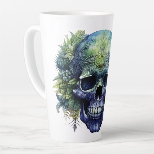 💀 Koele Schedel Latte Mok 💀 (Linkerhoek)