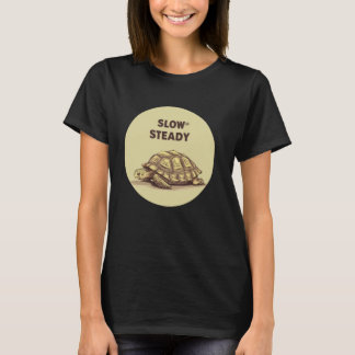 Koele Schildpad met langzame en stabiele verklarin T-shirt