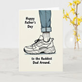 Koele Schoenen Vaderdag Kaart (Gele Bloem)