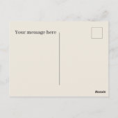 Koele schuur en tractor tekst toevoegen Boeren Briefkaart (Achterkant)