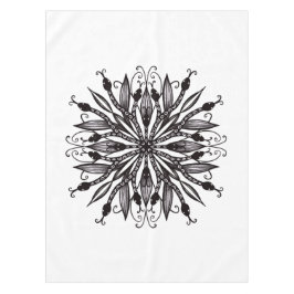 Koele slangen zwart-wit botanische gotiek tafelkleed