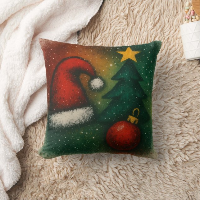 koele spray kunst kerst kussen (Deken)