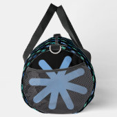 Koele sterretjes oceaan kleuren Initiaal op zwart Plunjezak (Rechts)