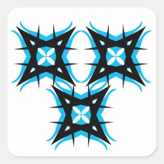 Koele sticker. vierkante sticker